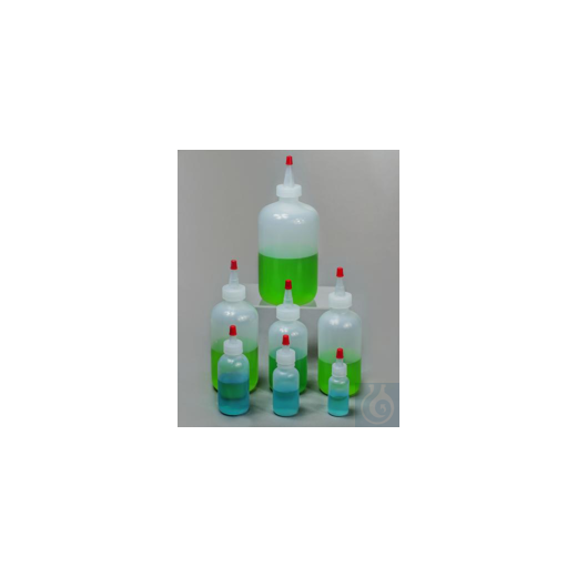 Bel-Art Dispensing/Drop 250ml (8oz) Polyethylene Bottles; 24mm Closure (Pack