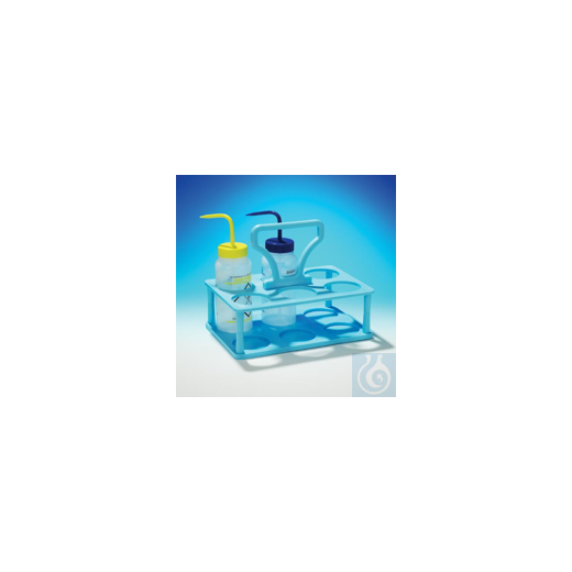 Bel-Art Polypropylene Wash Bottle Carrier; Holds 250/500ml (8/16oz) Bottle