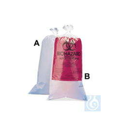 Bel-Art Clear Biohazard Disposal Bags without Warning...