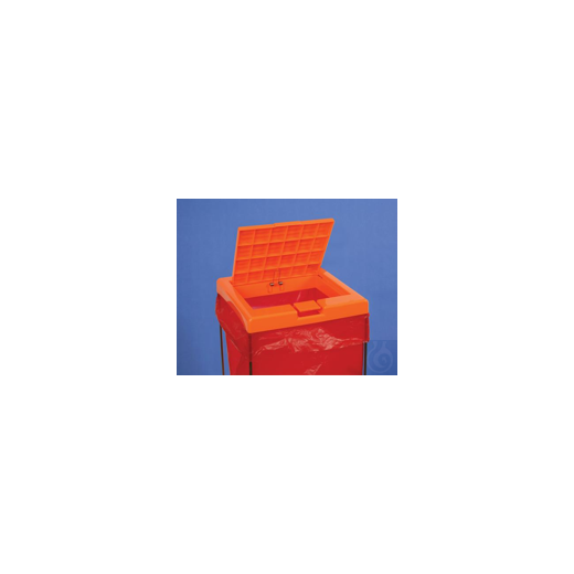 Bel-Art Clavies Orange Biohazard Bag Holder Cover for F13192-0002 and