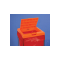 Bel-Art Clavies Orange Biohazard Bag Holder Cover for F13192-0002 and