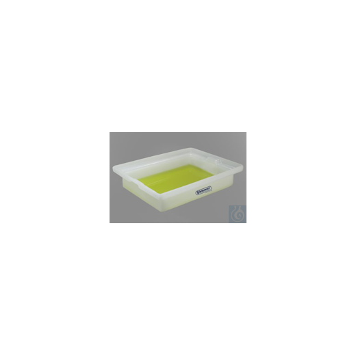 Bel-Art General Purpose Polyethylene Tray without Faucet; 12 x 16 x 3 in.