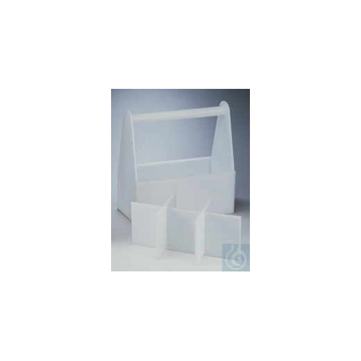 Bel-Art Polyethylene Bottle Carrier without Partitions; 14 x 7 x 6 in.
