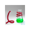 Bel-Art “Wire” Lead Flask Weight with Vikem Vinyl Coating; 4oz
