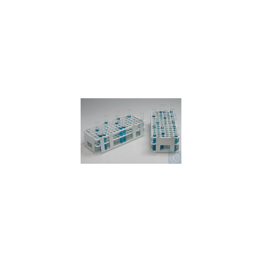 Bel-Art Indexed Test Tube Rack; For 10-13mm Tubes, 90 Places, Serpentine