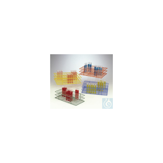 Bel-Art Poxygrid Test Tube Rack; For 13-16mm Tubes, 108 Places, Green