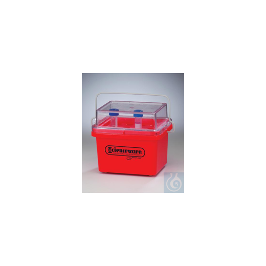 Bel-Art Cryo-Safe Junior Cooler, 0ºC, For 15ml Tubes, 12 Places, Plastic, 7³/4