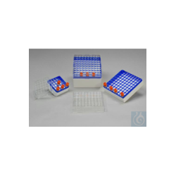 Bel-Art Cryo-Safe Vial Storage Box; 25 Places, For...