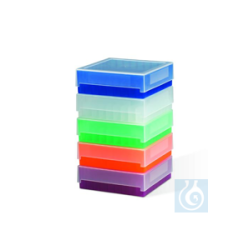 Bel-Art 81-Place Plastic Freezer Storage Boxes; Natural...