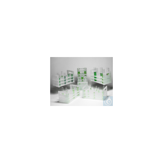 Bel-Art Heavy Duty Test Tube Rack; For 13-16mm Tubes, 50 Places