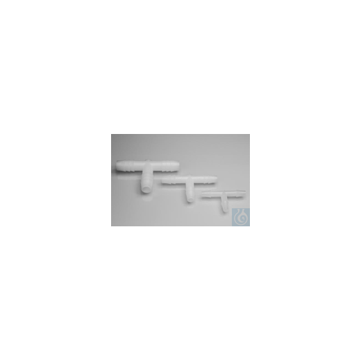 Bel-Art “T” Shaped Tubing Connectors for ? in. Tubing; Polypropylene (Pack of