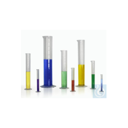 Bel-Art 500ml Clear TPX Graduated Cylinder; 5.0ml Graduation