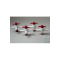 Bel-Art Three-Way Stopcock for ¼ in. to ? in. Tubing; 4mm Bore, PTFE