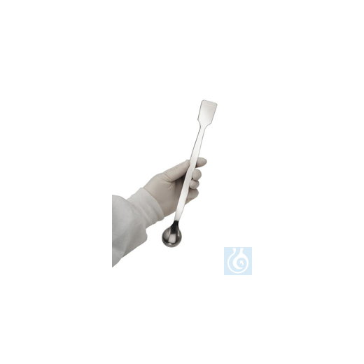 Bel-Art Stainless Steel Lab Spoon / Spatula; 5ml 30.5cm Length