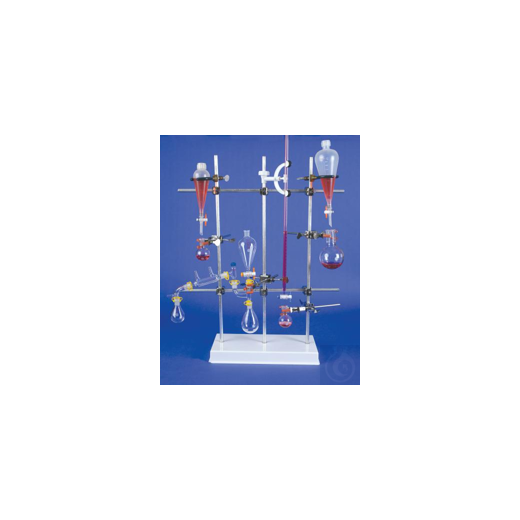 Bel-Art Polypropylene Lattice Support Stand with 3 Aluminum Vertical Rods