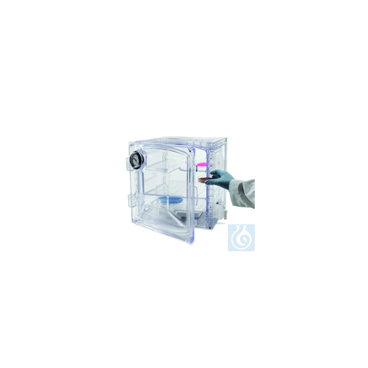 Bel-Art Lab Companion Amber Polycarbonate Cabinet Style Vacuum Desic