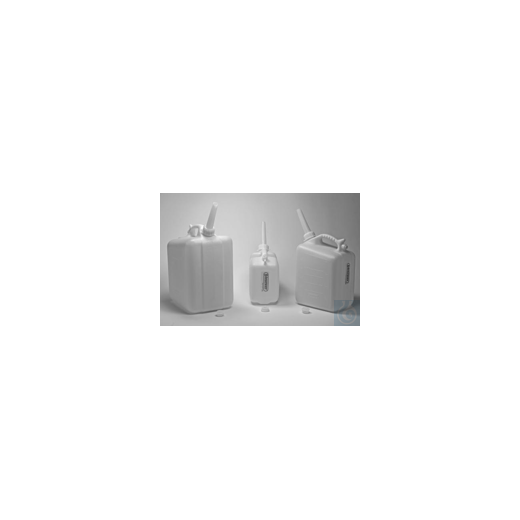 Bel-Art Polyethylene Jerrican; 5 Liters (1.25 Gallons), Screw Cap, 1 in. I.D.