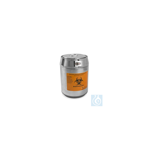 Bel-Art Benchtop Biohazard Disposal Can with Motion Sensor Lid; 1.5L Capacity,