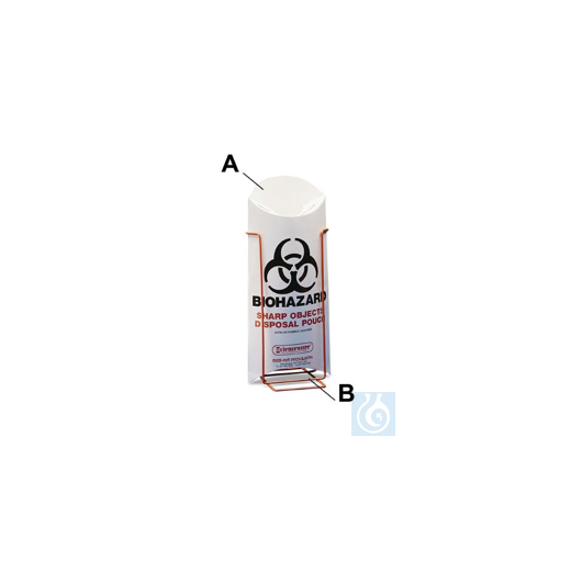 Bel-Art Biohazard Sharp Object Safety Pouches; 5¹/2 x 13 in., 10 mil Thick,