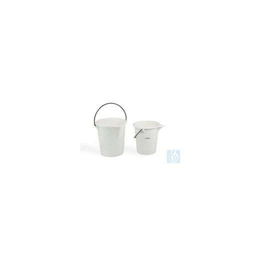 Bel-Art Heavy-Duty 15 Liter Pail; Polyethylene Bucket, 13 in. H x 11 in. I