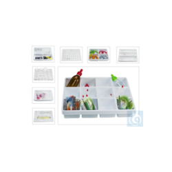 Bel-Art Lab Drawer 3 Compartment Tray; 14 x 17½ x...