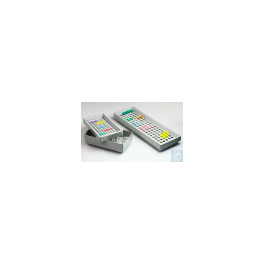 Bel-Art Microcentrifuge Tube Ice Rack; For 400 Microliter Tubes, 105 Places