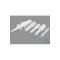 Bel-Art Stepped Tubing Connectors for ? in. to ½ in. Tubing; Polypropylene (Pack