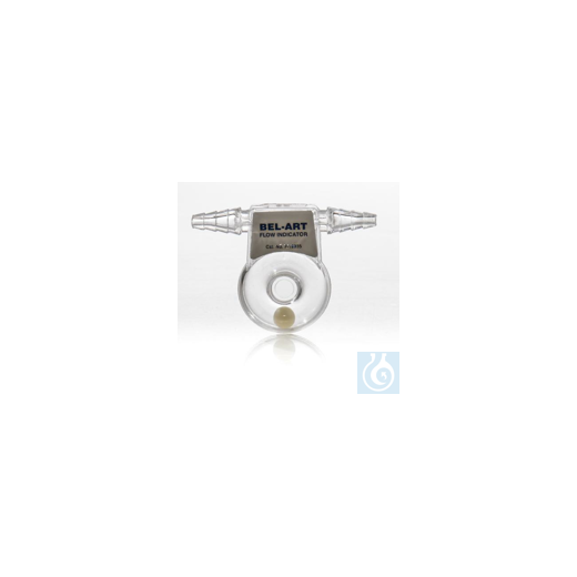 Bel-Art Clear Polycarbonate Flow Indicator; 3 x 2¼ in., for ¼ to ? in. I.