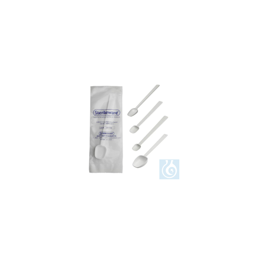 Bel-Art Sterileware Long Handle Sterile Sampling Spoon; 1.23ml (¼tsp), Plastic,