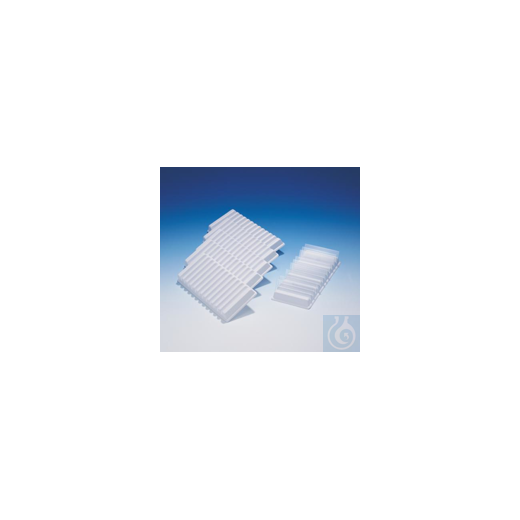 Bel-Art 12-Place Microscope Slide Holder; 3? x 7 x ¾ in., Plastic (Pack of
