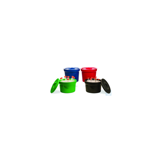 Bel-Art Magic Touch 2 High Performance Green Ice Bucket; 4.0 Liter, With Lid