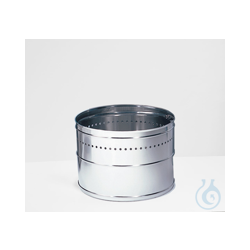 Round stainless steel bucket with rotating lid