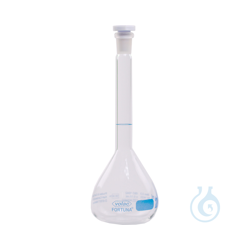 Volumetric flasks, clear glass, VOLAC FORTUNA, 500 ml,...