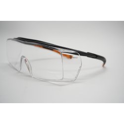 UNIVET Überbrille 5X7 schwarz/orange kratzfest UV...