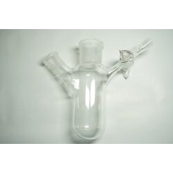 Zweihals-Schlenkkolben Auffangkolben Stickstoffkolben ca.100 mL NS29/32 + GL14