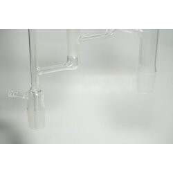 Kolonnenkopf Rückflusskühler, Dimrothkühler 2x NS29/32 Kern 1xNS19 Hülse Olivena