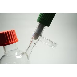 Schlenkkolben Spindelhahn GL14 Anschluss 500mL Stickstoffkolben zylindrisch
