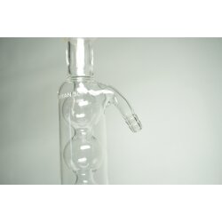 Allihnkühler Kugelkühler mit Kugelschliff KS29 Duran Olivenanschluss einer defekt Mantellänge 15 cm