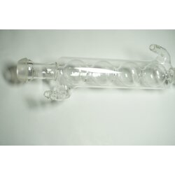 Allihnkühler Kugelkühler mit Kugelschliff KS29 Duran Olivenanschluss einer defekt Mantellänge 15 cm