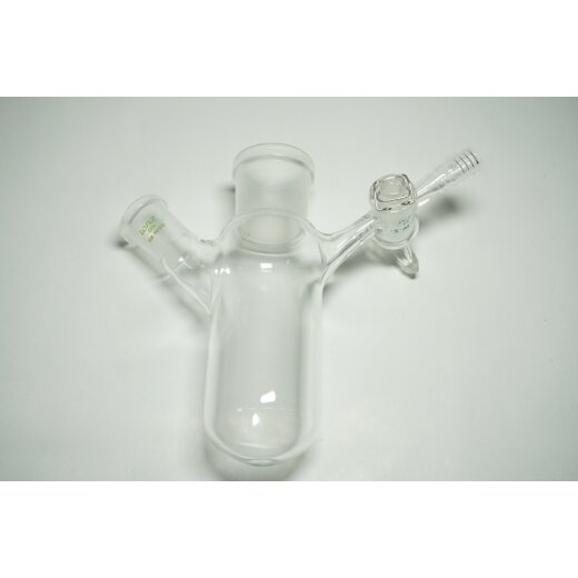 2 Hals Schlenkkolben Zweihals Auffangkolben Schlenk Stickstoffkolben GL14