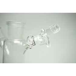 2 Hals Schlenkkolben Zweihals Auffangkolben Schlenk Stickstoffkolben GL14