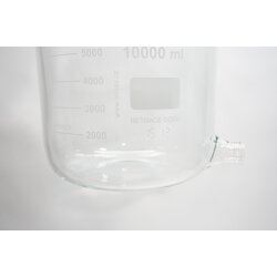 Laborflasche Vorratsflasche 2000 mL 5000 mL 10000 mL mit Bodentubus & PTFE Hahn