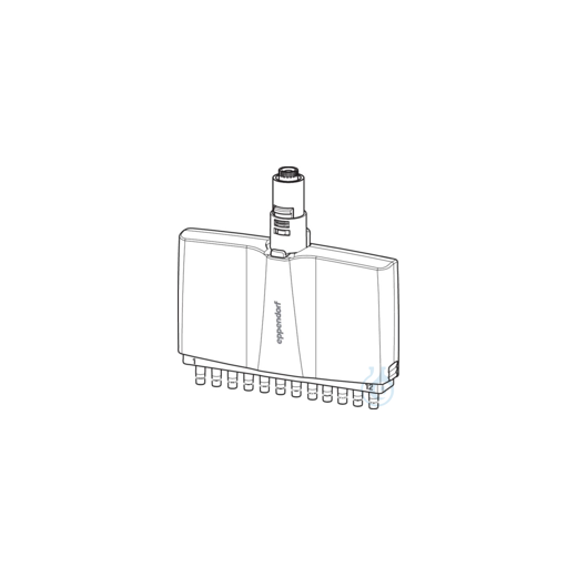 Unterteil 10µL, 12 Kanaele (c)