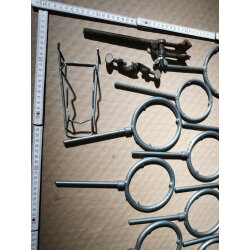 Laborkonvolut 100 -Stativmaterial Stativringe Stativring...