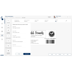 EasyTouch Individual Print - Customisable printouts