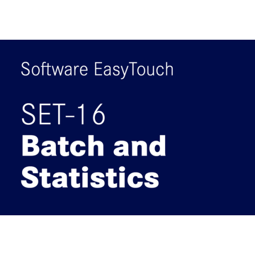 EasyTouch Batch and Statistics – Batch measurements with statistical analysis and collective print function