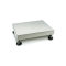 Platform: stainless steel weighing plate, painted steel base frame, silicone-coated aluminium load cell with IP65 dust and splash-water protection