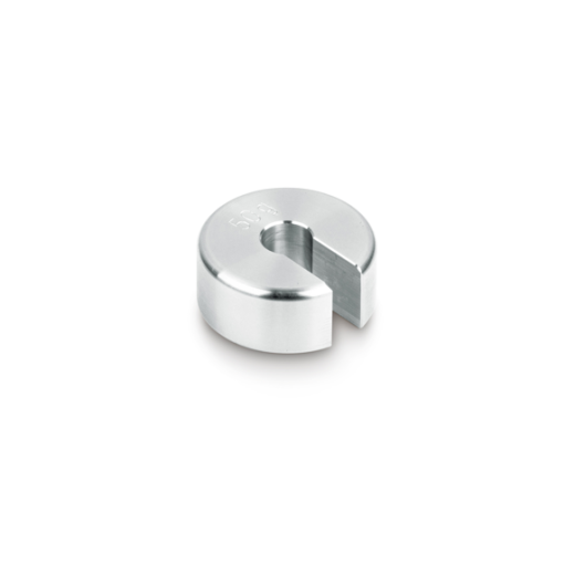 Single weight (Newton), 50 cN, slotted weight (Type A), finely turned stainless steel