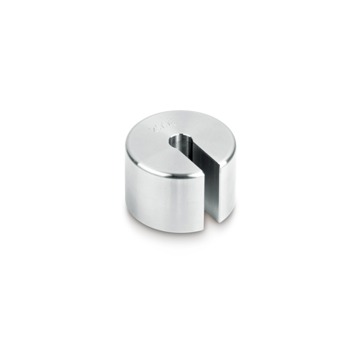 Single weight (Newton), 2 N, slotted weight (Type A), finely turned stainless steel