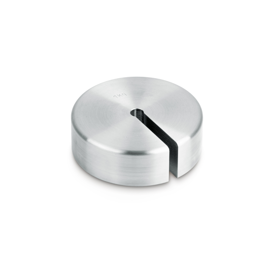 Single weight (Newton), 10 N, slotted weight (Type A), finely turned stainless steel